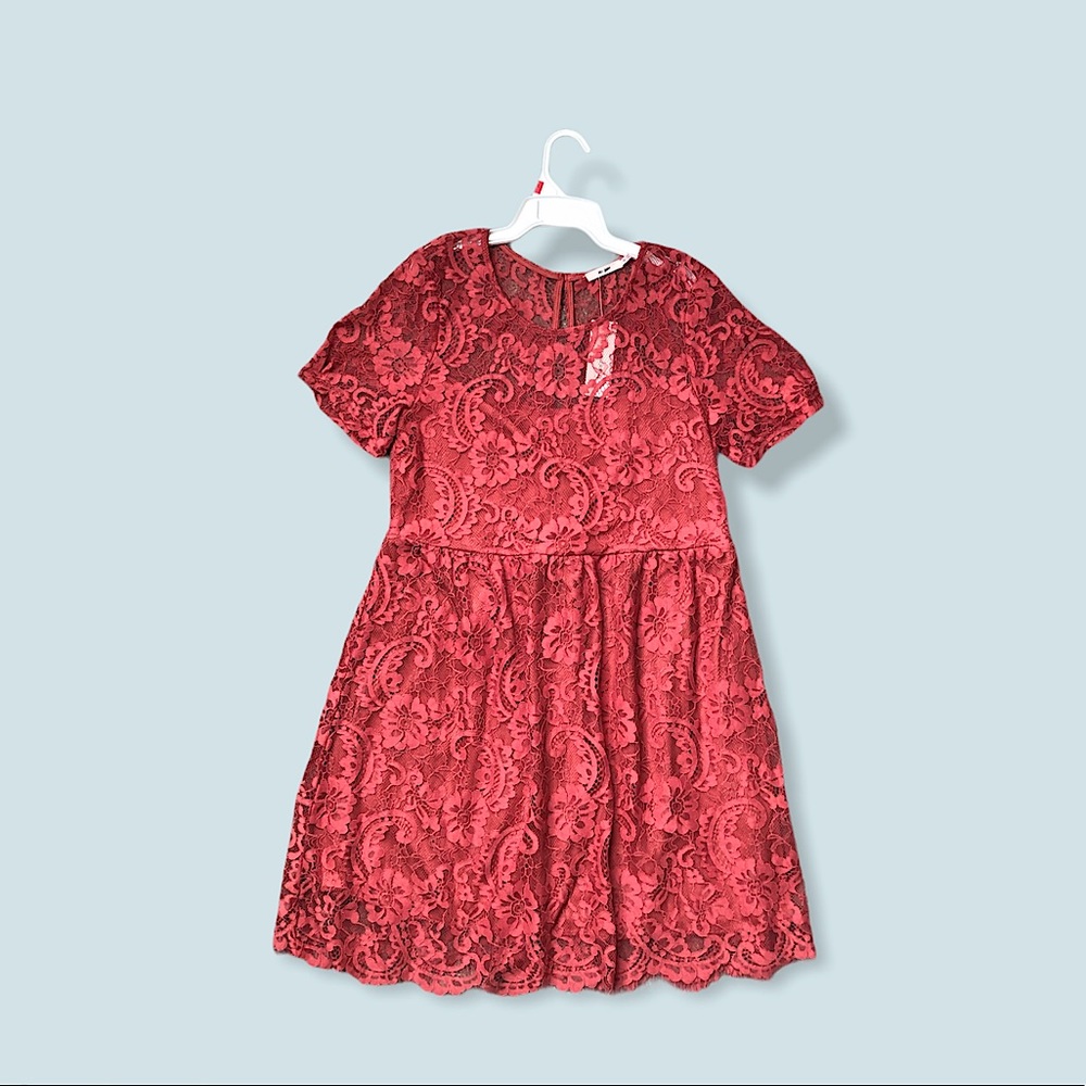 Coral short sleeve, above knee dress!